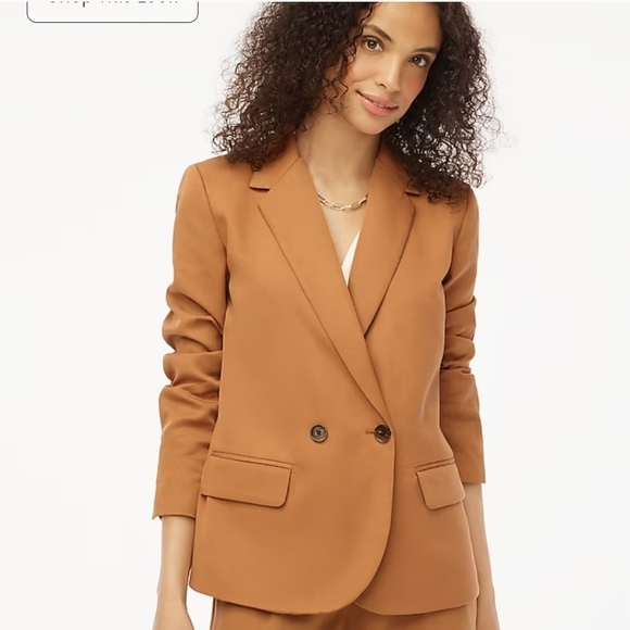 New JCREW Twill Double Breasted Blazer Size 4 - Picture 4 of 13